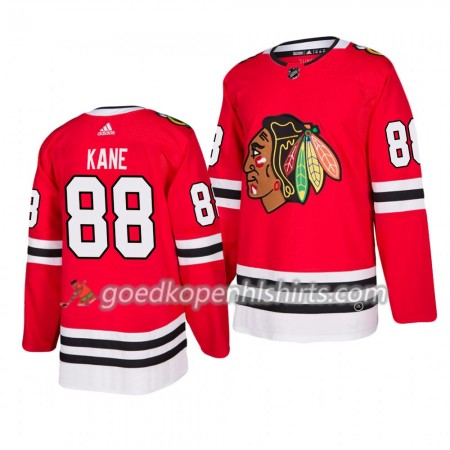 Chicago Blackhawks Patrick Kane 88 Adidas 2019-2020 Rood Authentic Shirt - Mannen